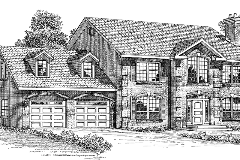 Home Plan - Colonial Exterior - Front Elevation Plan #47-850