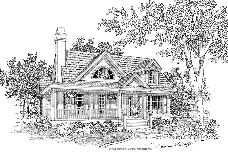 Architectural House Design - Country Exterior - Front Elevation Plan #929-245