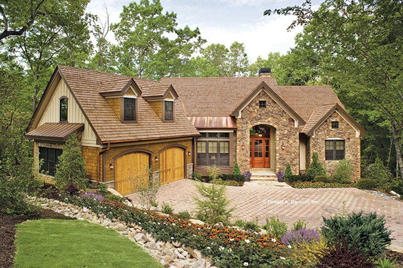 Architectural House Design - Exterior - Front Elevation 3 for Craftsman House Plan #929-937 - 4 bed, 4 bath