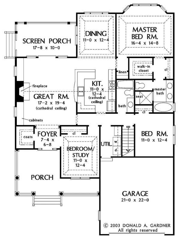House Blueprint - Country Floor Plan - Main Floor Plan #929-704