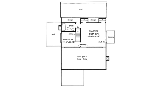 Architectural House Design - Contemporary Floor Plan - Upper Floor Plan #456-113