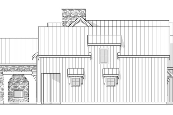 Exterior - Other Elevation for Farmhouse House Plan #1114-98 - 3 bed, 3.5 bath