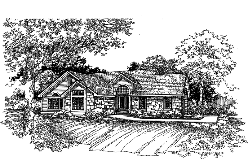 Architectural House Design - Contemporary Exterior - Front Elevation Plan #320-959