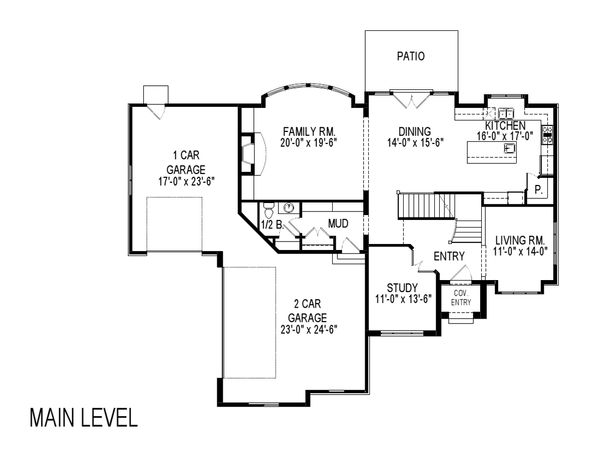 Home Plan - European Floor Plan - Main Floor Plan #920-115