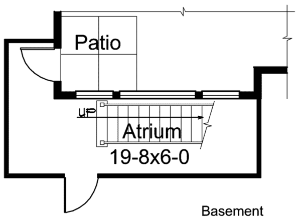 Architectural House Design - Traditional Floor Plan - Lower Floor Plan #57-201