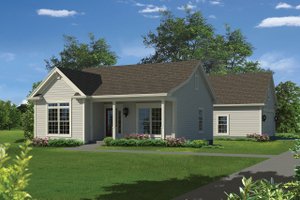 Country Exterior - Front Elevation Plan #57-651