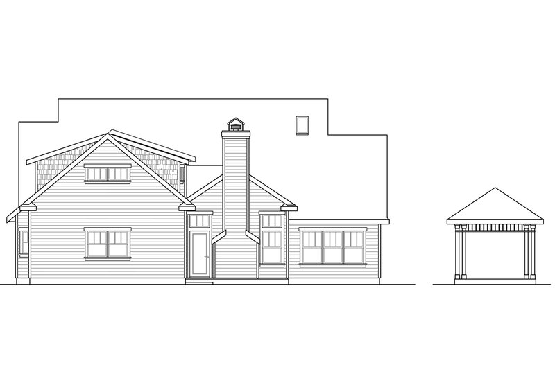 Home Plan - Exterior - Other Elevation for Farmhouse House Plan #124-694 - 4 bed, 4.5 bath