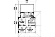 Country Style House Plan - 3 Beds 1 Baths 1830 Sq/Ft Plan #25-4703 Floor 