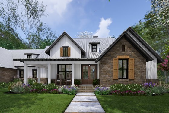 Exterior - Other Elevation 6 for Cottage House Plan #120-290 - 4 bed, 3.5 bath