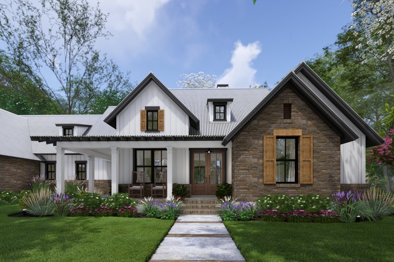 House Design - Exterior - Other Elevation 6 for Cottage House Plan #120-290 - 4 bed, 3.5 bath