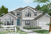 Traditional Style House Plan - 3 Beds 3 Baths 1872 Sq/Ft Plan #100-201 