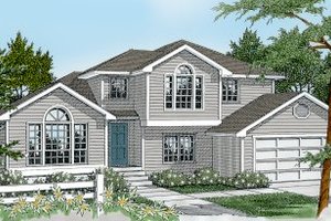 Traditional Exterior - Front Elevation Plan #100-201