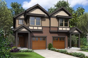 Architectural House Design - Craftsman Exterior - Front Elevation Plan #48-1017
