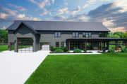 Barndominium Style House Plan - 4 Beds 2.5 Baths 2671 Sq/Ft Plan #1116-13 Exterior 