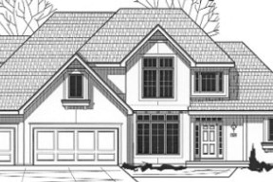 Exterior - Front Elevation for Traditional House Plan #67-760 - 4 bed, 3.5 bath