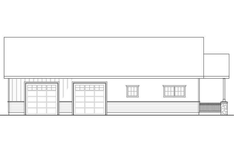 Home Plan - Exterior - Other Elevation for Craftsman House Plan #124-989 - 1 bed, 1 bath