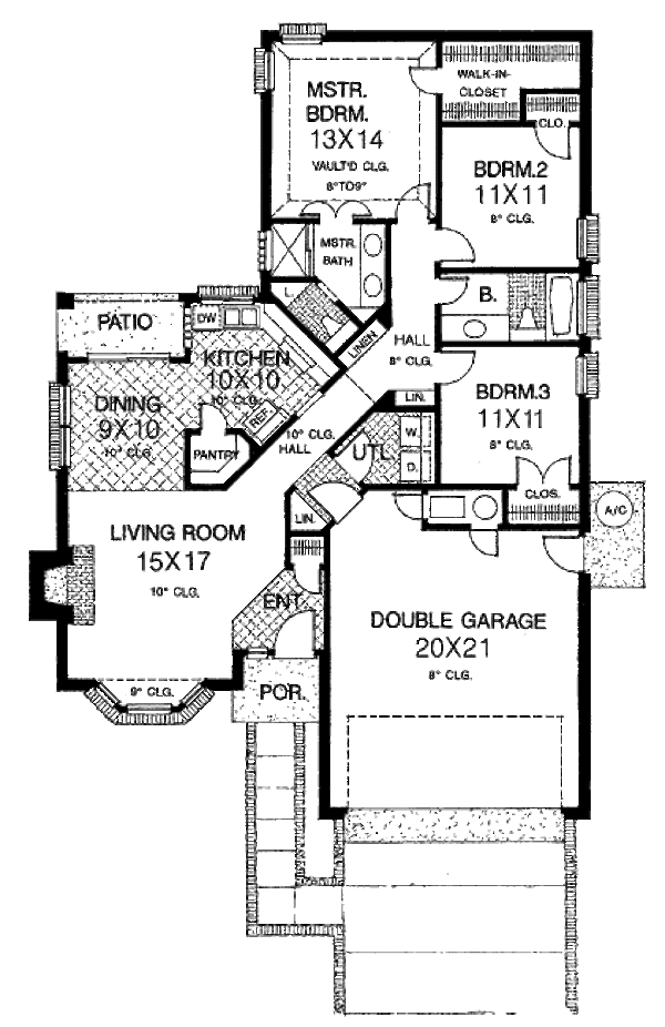 European Floor Plan - Main Floor Plan #310-753