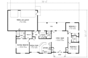 Mediterranean Style House Plan - 3 Beds 3 Baths 1842 Sq/Ft Plan #1-385 