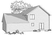 Traditional Style House Plan - 3 Beds 2.5 Baths 1650 Sq/Ft Plan #70-1028 