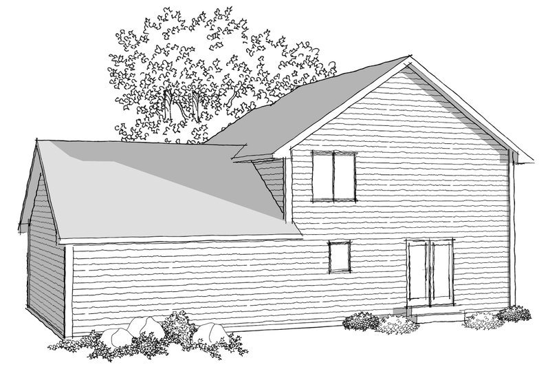 House Plan Design - Photo 1 for Traditional House Plan #70-1028 - 3 bed, 2.5 bath