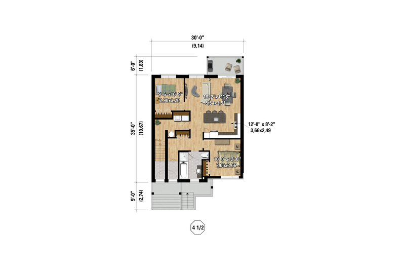 House Plan Design - Floor Plan - Main Floor for Contemporary House Plan #25-4980 - 6 bed, 3 bath
