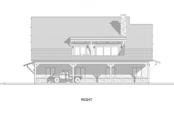 Exterior - Other Elevation 11 for Country House Plan #1069-32 - 4 bed, 3 bath
