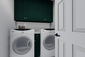 Interior - Laundry for Traditional House Plan #1060-49 - 3 bed, 2.5 bath