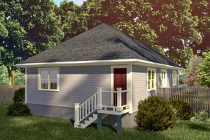 Exterior - Rear Elevation for Cottage House Plan #79-114 - 3 bed, 2 bath