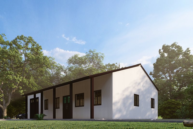 House Design - Exterior - Other Elevation 4 for Barndominium House Plan #1107-10 - 4 bed, 2 bath