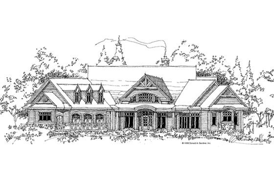 Exterior - Front Elevation 6 for Craftsman House Plan #929-340 - 5 bed, 4 bath