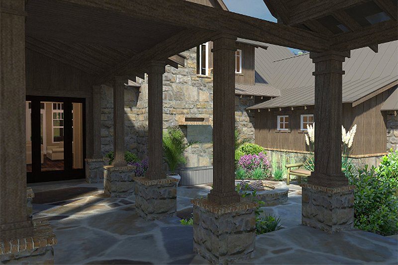 Dream House Plan - Exterior - Other Elevation 4 for Craftsman House Plan #120-186 - 4 bed, 4 bath