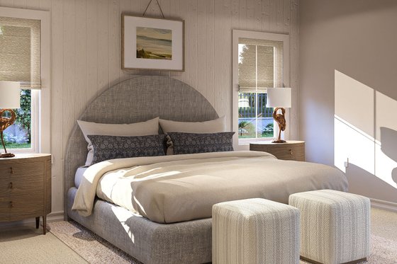 Interior - Bedroom for Cottage House Plan #455-410 - 3 bed, 2 bath