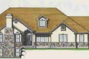 European Exterior - Front Elevation Plan #308-112
