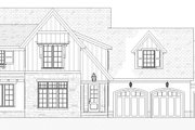 Tudor Style House Plan - 4 Beds 3.5 Baths 3304 Sq/Ft Plan #901-159 