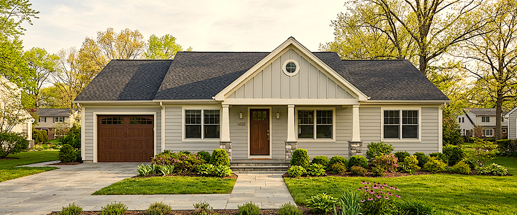 Exterior - Front Elevation 2 for Country House Plan #30-244 - 3 bed, 2 bath