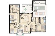 European Style House Plan - 4 Beds 2 Baths 1771 Sq/Ft Plan #36-476 