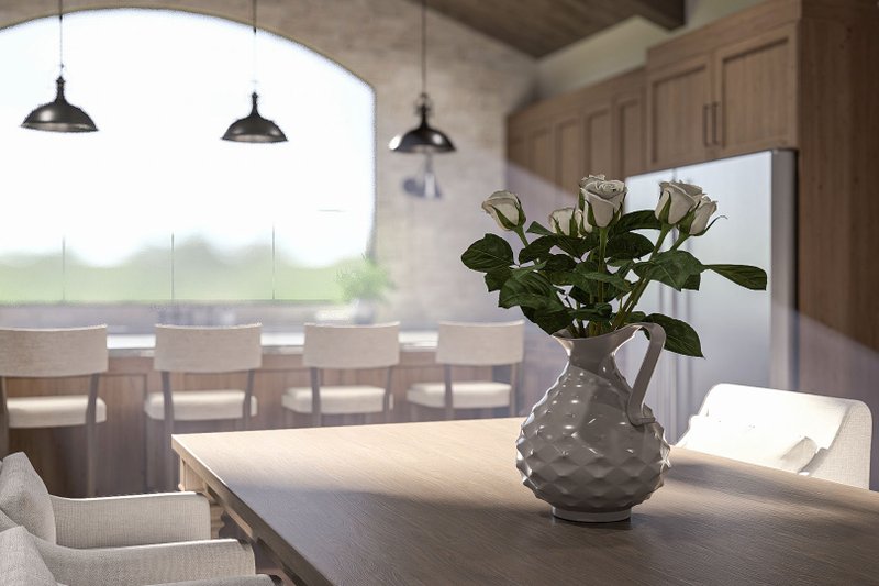 Architectural House Design - Interior - Dining Room 2 for Craftsman House Plan #455-791 - 3 bed, 2.5 bath