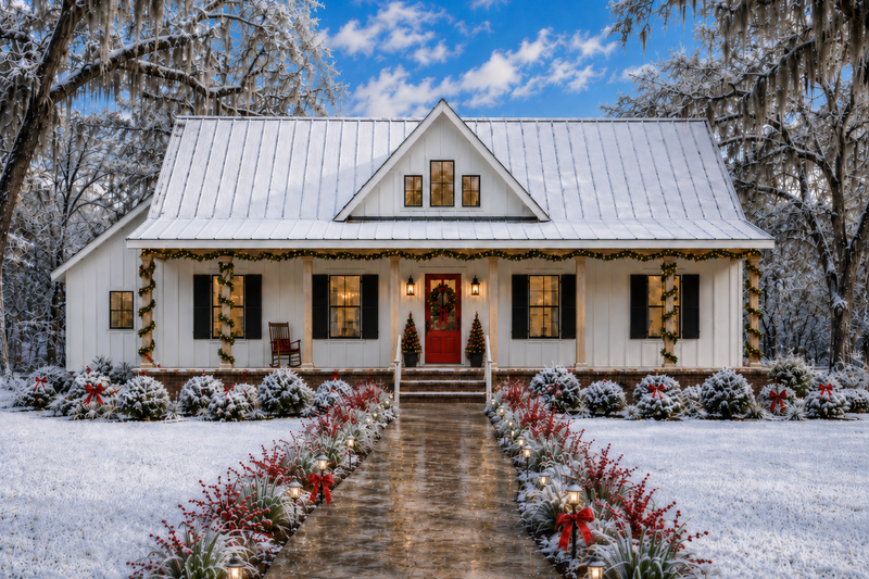 House Blueprint - Exterior - Front Elevation 3 for Farmhouse House Plan #44-320 - 4 bed, 3 bath