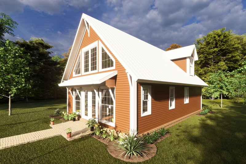 Dream House Plan - Exterior - Other Elevation 1 for Cabin House Plan #513-2208 - 2 bed, 2 bath