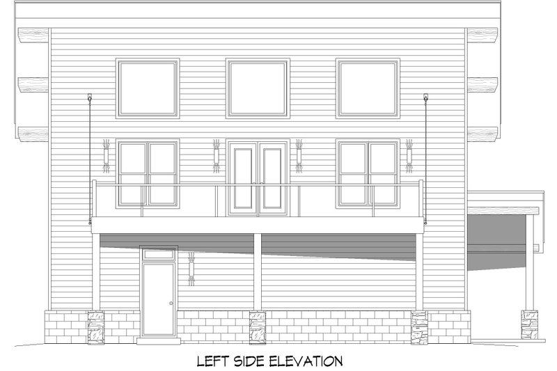 Home Plan - Exterior - Other Elevation for Contemporary House Plan #932-365 - 2 bed, 2 bath