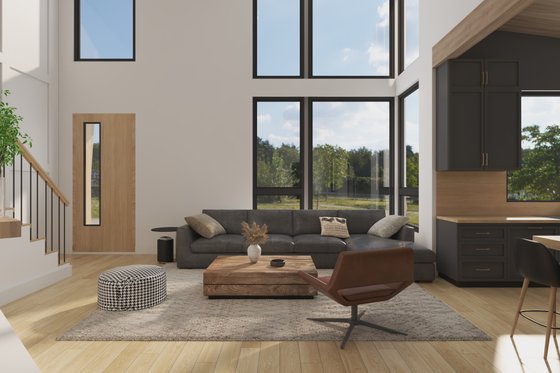 Interior - Family Room 2 for Barndominium House Plan #1070-221 - 1 bed, 1.5 bath