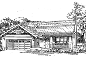 Craftsman Exterior - Front Elevation Plan #47-929
