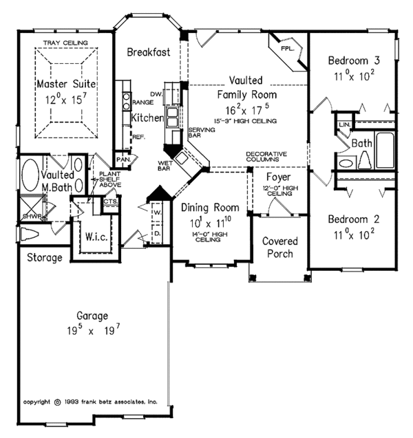 House Plan Design - Country Floor Plan - Main Floor Plan #927-53