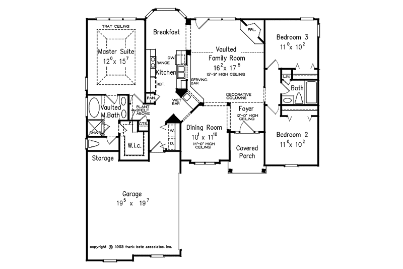 Home Plan - Floor Plan - Main Floor for Country House Plan #927-53 - 3 bed, 2 bath
