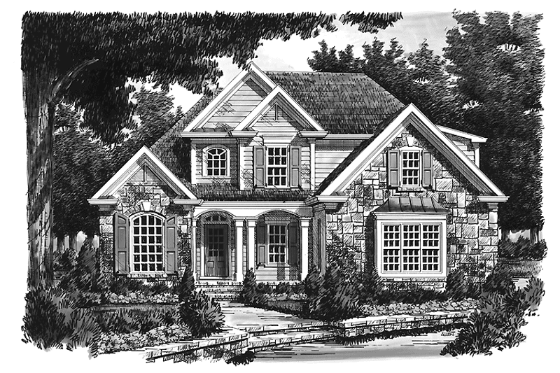 Home Plan - Exterior - Front Elevation 3 for Country House Plan #927-726 - 3 bed, 2.5 bath