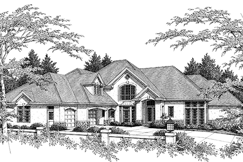 Traditional Style House Plan - 4 Beds 5.5 Baths 5823 Sq/Ft Plan #48-745 ...