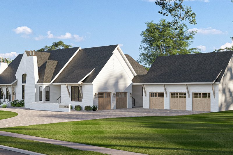 House Blueprint - Exterior - Other Elevation 4 for Cottage House Plan #455-774 - 3 bed, 2.5 bath