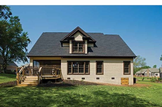Exterior - Rear Elevation for Country House Plan #929-651 - 3 bed, 2.5 bath