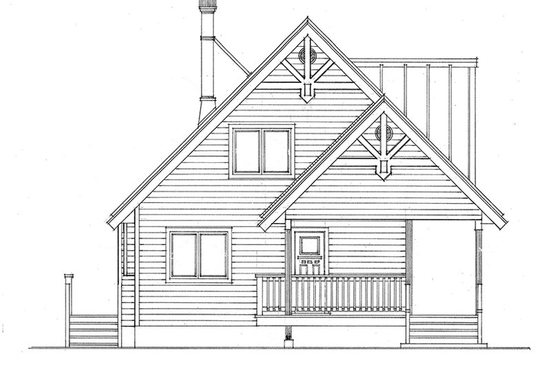 Cabin Style House Plan - 3 Beds 2 Baths 1370 Sq/Ft Plan #118-167 ...