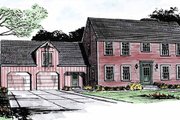 Colonial Style House Plan - 3 Beds 2.5 Baths 2013 Sq/Ft Plan #315-119 